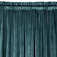 Zasłona ciemnoturkusowa z matowego welwetu 140x270 cm taśma - MELANIE