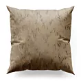 Poszewka szyta beżowo złocista z tkaniny welwetowej ze złotym marmurkowym nadrukiem