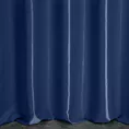 Zasłona szyta na taśmie 5 cm granatowa z tkaniny trudnopalnej, zaciemniającej, typu blackout
