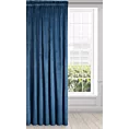 Zasłona granatowa z miękkiego welwetu 140x250 cm taśma - SUZANA