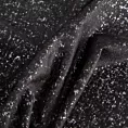 Zasłona szyta na flexach czarno srebrna z miękkiej tkaniny szenilowej przetykanej błyszczącą nicią Italissima Eva Minge