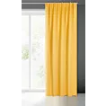 Zasłona musztardowa zaciemniająca 140x300 cm taśma imitująca flex - MILAN