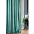 Zasłona szyta na taśmie 8 cm CANDY zielona z tkaniny z strukturalnym spolotem