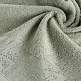 Ręcznik do rąk 30x50 cm bawełniany kolor miętowy z żakardową bordiurą 500 g/m2 RITA