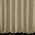 Zasłona szyta na taśmie 5 cm złota z miękkiej tkaniny z efektem melanżu