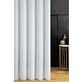 Firana szyta na taśmie 5 cm biała półprzezroczysta, matowa, bardzo miękka, z wysokiej jakości woalu, zakończona obciążnikiem