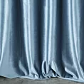 Zasłona szyta na taśmie 5 cm ITALIA ciemnoniebieska z tkaniny welwetowej o delikatnym połysku