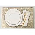 Podkładka na stół złota 30 x 45 cm MELANIE z ażurowym wzorem