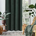 Zasłona ciemnozielona z tkaniny welurowej 560x220 cm przelotka - Dora