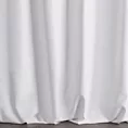 Zasłona szyta na taśmie 5 cm JULIETT biała z eleganckiej połyskującej tkaniny przetykanej lureksową nicią