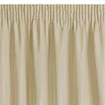 Zasłona beżowa z matowej gładkiej tkaniny 140x270 cm taśma RITA
