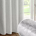 Zasłona biała zdobiona moherową nicią i subtelnymi falbanami 135x250 przelotka - TIFFANY - Eva Minge