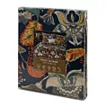 NOVA PRINT Komplet pościeli NIKA 35 z satyny bawełnianej z nadrukiem z motywem kwiatów w stylu folk