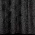Zasłona czarna zdobiona falbanami z moherowej tkaniny 140x250 cm przelotka - AGIS