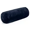 Poduszka wałek 15x45 cm granatowa z miękkiej futrzanej tkaniny  NINA