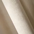 Zasłona beżowa z matowego welwetu 140x270 cm taśma - MELANIE