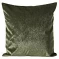 Poszewka na poduszkę 45x45 cm oliwkowa z futerka z krótkim włosem PELO Ella Line