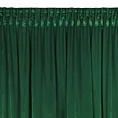 Zasłona welwetowa ciemnozielona zdobiona falbanami 140x250 cm taśma - CHARLOTTE