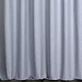 Zasłona szyta na flexach niebieska z gładkiej tkaniny w stylu eko