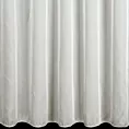 Tkanina firanowa gładka, delikatna żorżeta, mleczna, lejąca  struktura i subtelny połysk, wykończona obciążnikiem z kolekcji Eva Minge