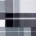 Komplet ściereczek kuchennych 2szt 50x70 cm bawełniany kolor czarny zdobionych w subtelną kratkę 200 g/m2 MONA