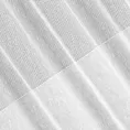 Firana biała w stylu eko z etaminy z ozdobnym ażurowym pasem 140x250 cm przelotka MARISA