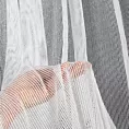 Firana biała z drobnej siatki z efektem bukli 140x300 cm taśma KIM