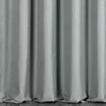Zasłona szyta na taśmie 5 cm szara z tkaniny blackout zaciemniającej w 100% o naturalnej strukturze