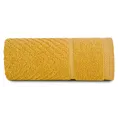 Ręcznik do rąk 30x50 cm bawełniany kolor musztardowy ze wzorem zygzaka 500 g/m2 KALIA Reina Line