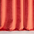 Zasłona szyta na taśmie 5 cm WALDO ruda ze szlachetnej grubej tkaniny welwetowej o gramaturze 400g/m2