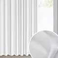 Zasłona biała zaciemniająca 140x300 cm taśma imitująca flex - MILAN