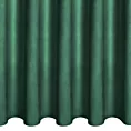 Zasłona welwetowa ciemnozielona zdobiona falbanami 140x250 cm przelotka - SAMI