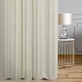 Zasłona szyta na tunelu kremowa z szenilowej tkaniny