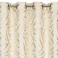 Zasłona kremowo, szampańska z błyszczącym nadrukiem z welwetu 140x250 cm przelotka - MILENA