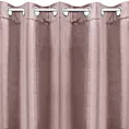 Zasłona pudrowo różowa z ekskluzywnego aksamitnego welwetu 290 g/m2 140x250 cm 10 szt. przelotek - RIA - Diva Line