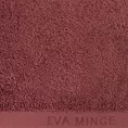 Ręcznik kąpielowy 70x140 cm bawełniany kolor ceglasty z haftowanym logiem Eva Minge 550 g/m2 VENUS