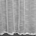Firana biała z rysunkiem poziomych nitek na błyszczącym tle 140x250 cm przelotka RACHEL