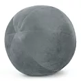 Poduszka dekoracyjna w formie kuli średnica 24 cm welwetowa srebrna GAJA