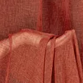 Zasłona ruda o strukturze deszczyku z etaminy 140x250 cm przelotka - ANGELIKA