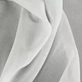 Firana biała z tkaniny szyfonowej zdobiona delikatnymi prążkami 135x250 cm przelotka ROSSI