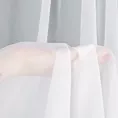 Komplet białych firan 2szt z gładkiego woalu na okno i drzwi balkonowe 400x145 cm / 200x245 cm taśma AGA