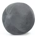 Poduszka dekoracyjna w formie kuli średnica 24 cm welwetowa grafitowa GAJA
