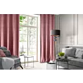 Zasłona welwetowa ciemnoróżowa 140x250 cm przelotka - ROSA - Design 91