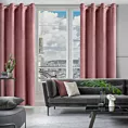 Zasłona welwetowa ciemnoróżowa 140x250 cm przelotka - ROSA - Design 91