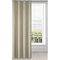 Zasłona ciemnobeżowa z matowej gładkiej tkaniny 140x250 cm przelotka - RITA
