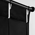 Zasłona czarna z welwetowej tkaniny 80x270 cm (wymiar podany na gotowo) system flex - MELANIE