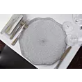 Podkładka okrągła na stół biała średnica 38 cm OTELLO pleciona podkładka