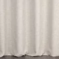 Zasłona szyta na flexach BRIANNA beżowa miękka szenilowa o wyraźnym splocie i lekkim połysku
