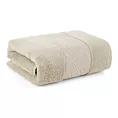 Ręcznik kąpielowy 50x90 cm bawełniany kolor beżowy zdobiony metaliczna nicią 500 g/m2 ROYAL