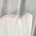 Firana szyta na taśmie 5 cm kremowa z miękkiej półprzezroczystej tkaniny z efektem deszczyku, wykończona obciążnikiem